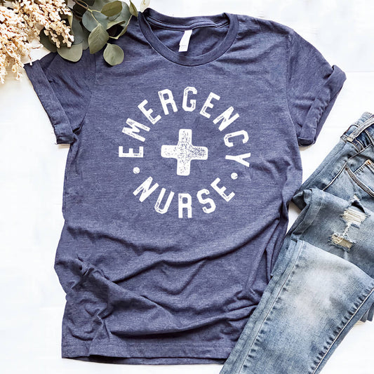 Emergency Nurse Retro T-shirt