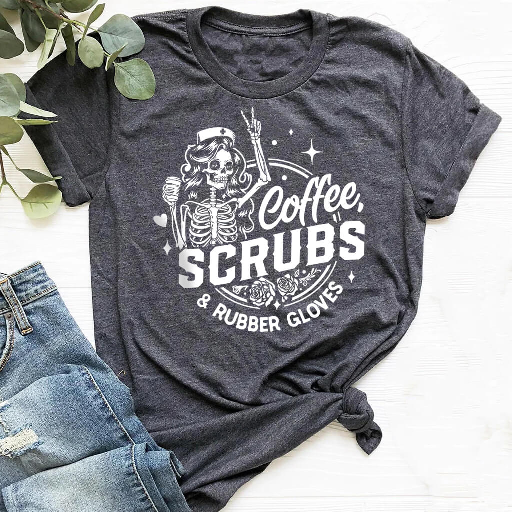 Coffee Scrubs and Rubber Gloves Tee