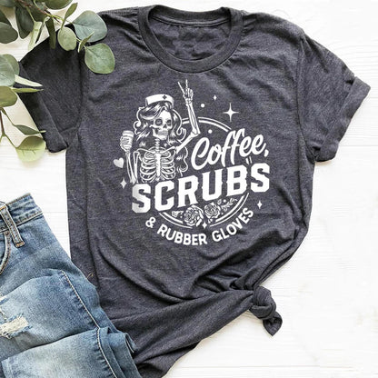 Coffee Scrubs and Rubber Gloves Tee