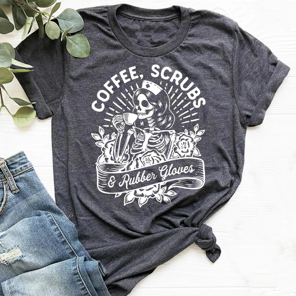 Funny Coffee Scrubs and Rubber Gloves Shirt