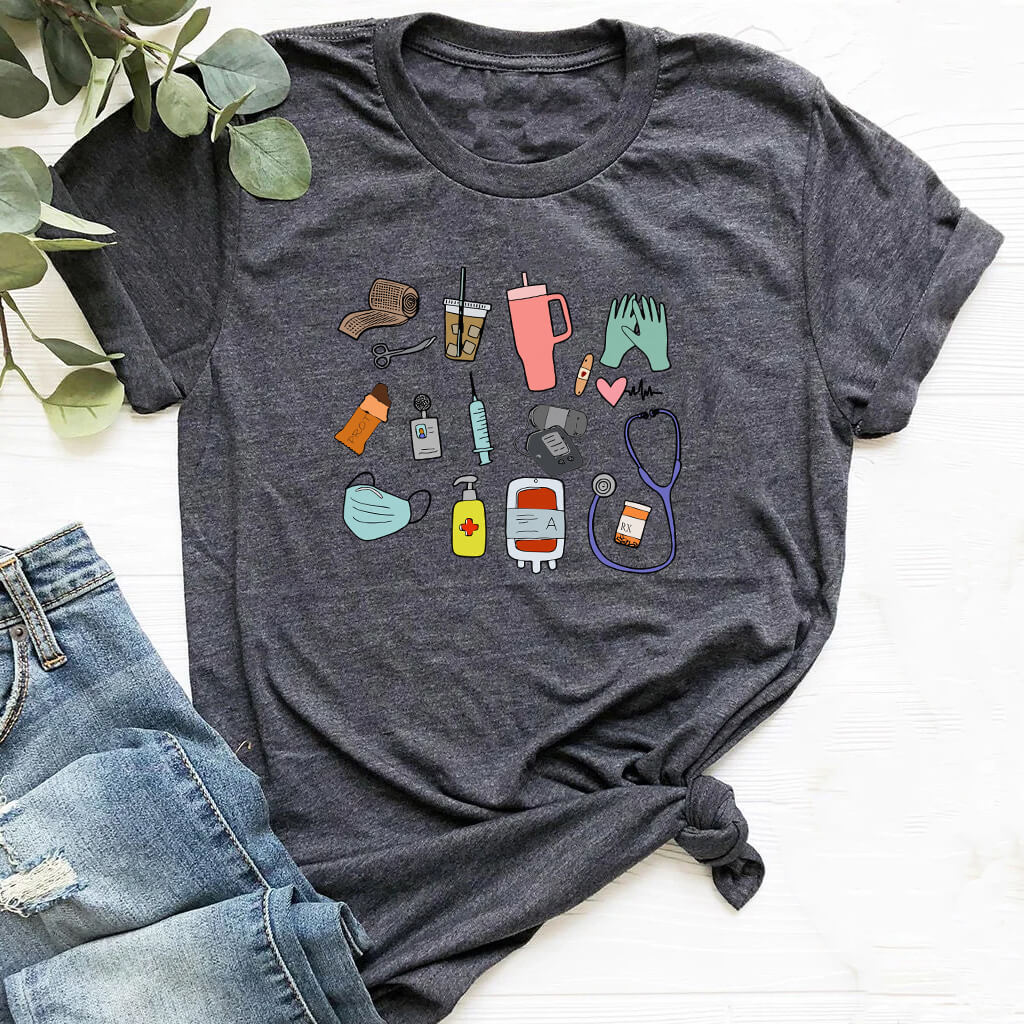 Funny Nurse Equipments T-shirt