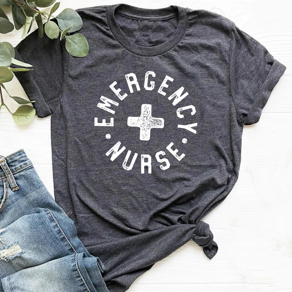 Emergency Nurse Retro T-shirt