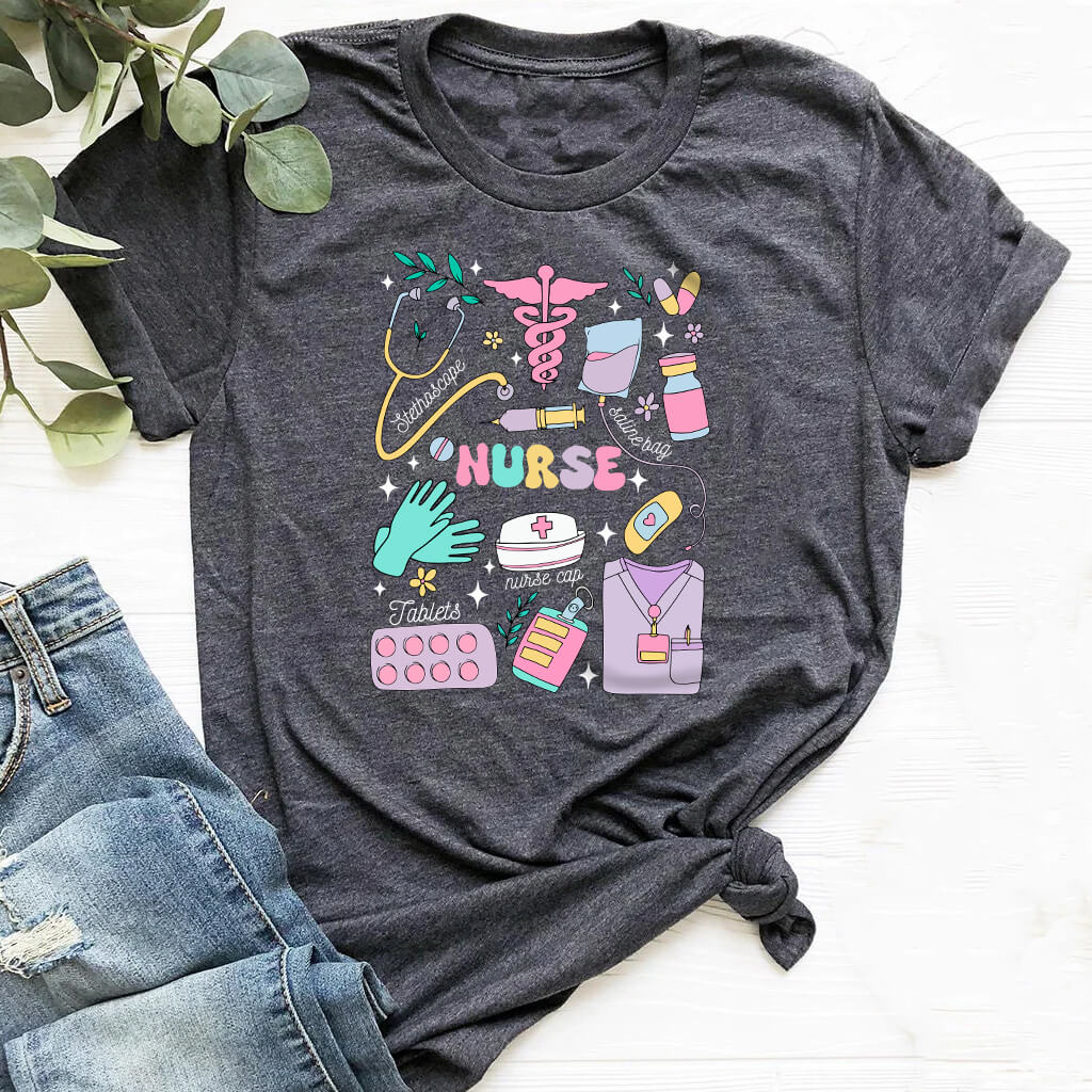 Nurse Objetcs Short Sleeve T-shirt