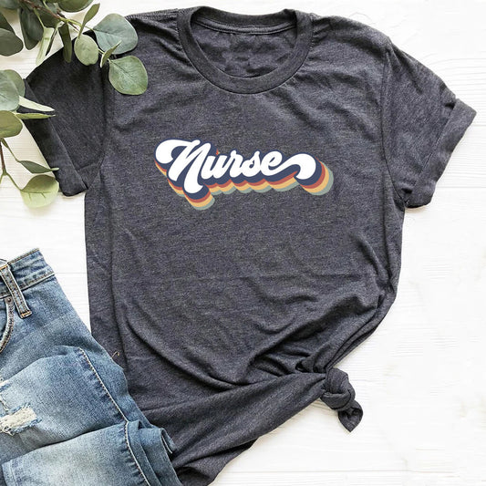 Retro Nurse Tee - Short Sleeve Shirt