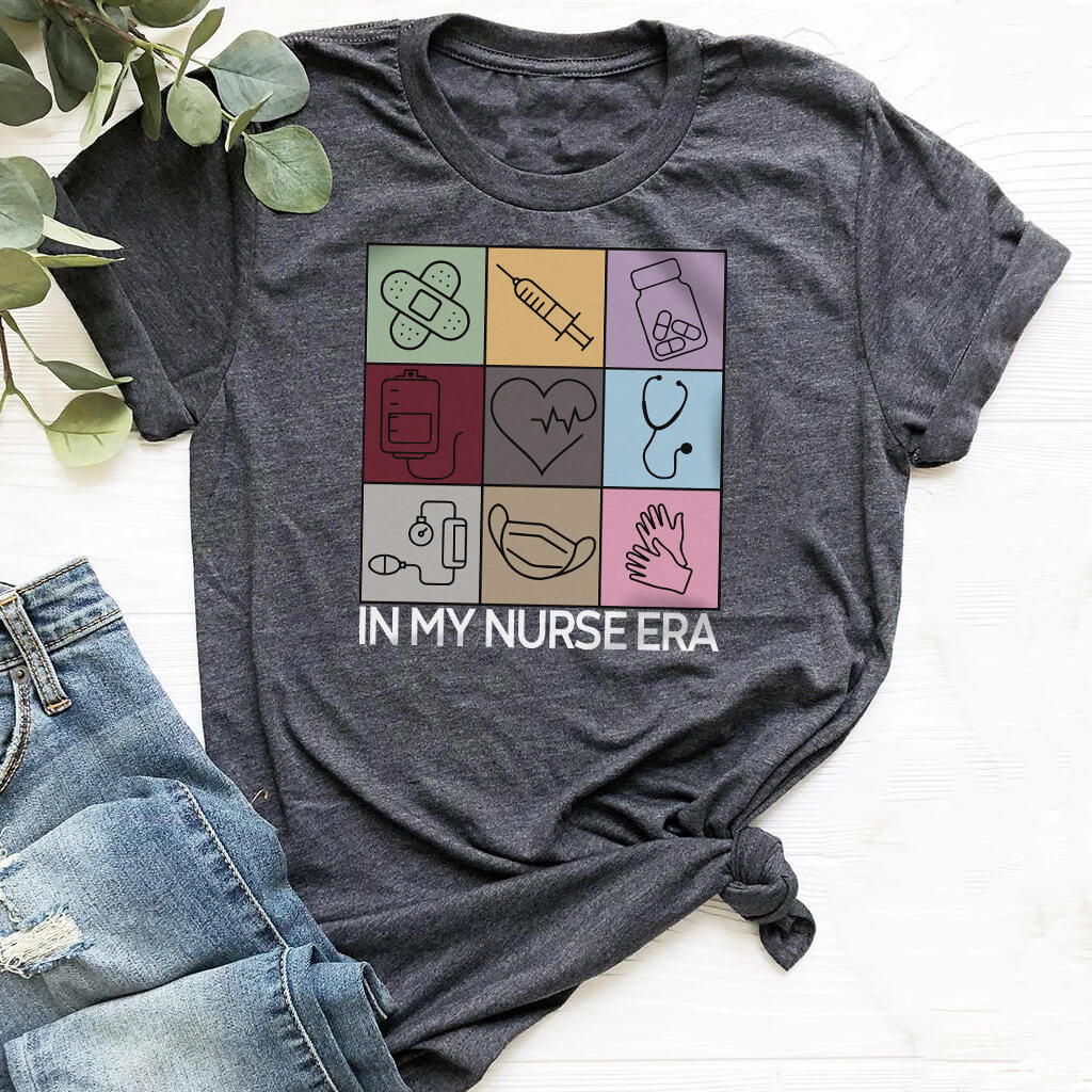 In my Nurse Era T-shirt - Retro Colors Tee