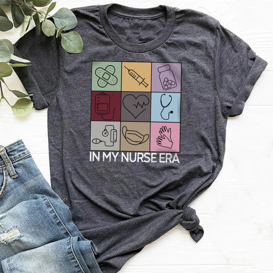 In my Nurse Era T-shirt - Retro Colors Tee