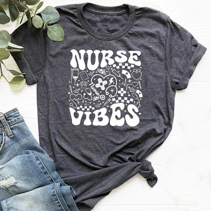 Nurse Vibes T-shirt - Retro 80's Tee