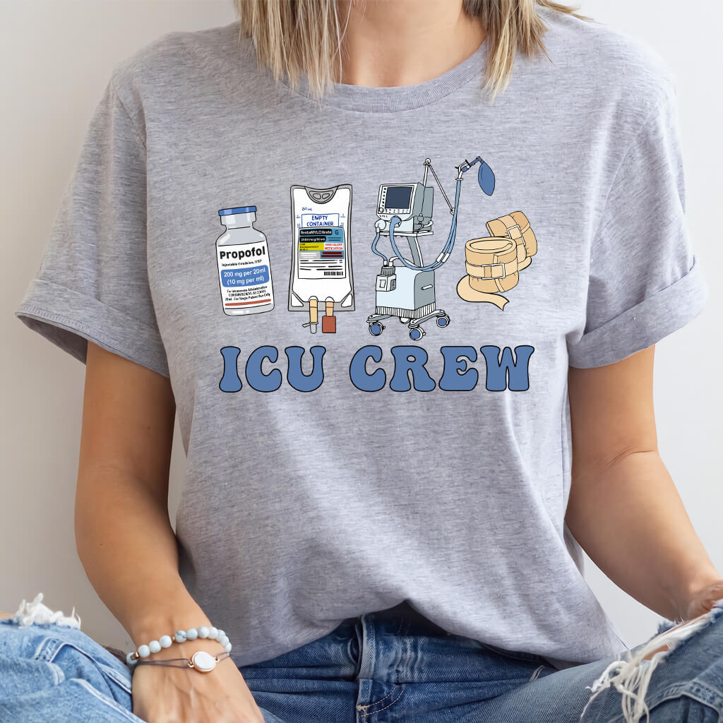 ICU Crew Nurse Tee - Intensive Care Unit T-shirt