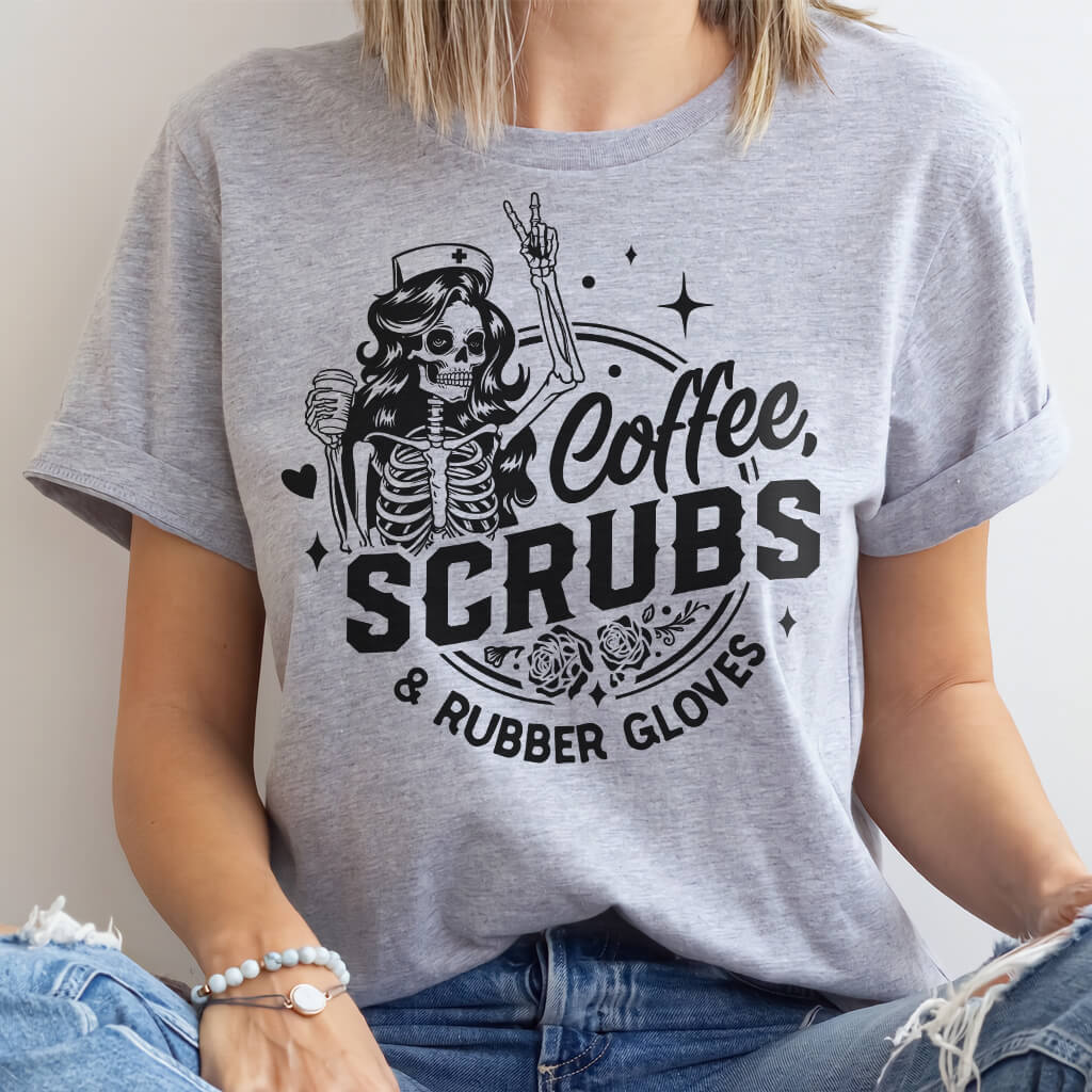 Coffee Scrubs and Rubber Gloves Tee