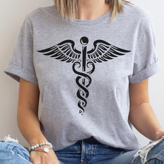 Nurse Caduceus Symbol Tee