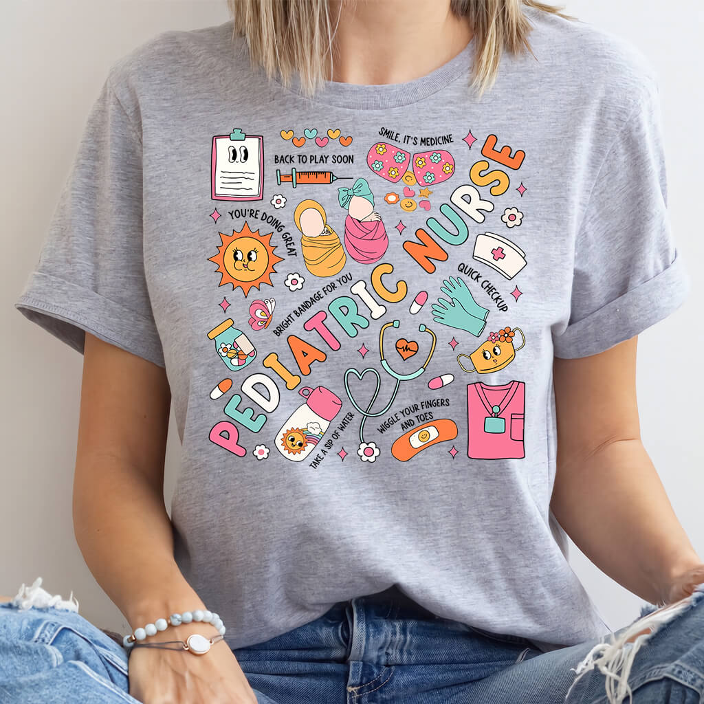 Cute Pediatric Nurse Objects Tee
