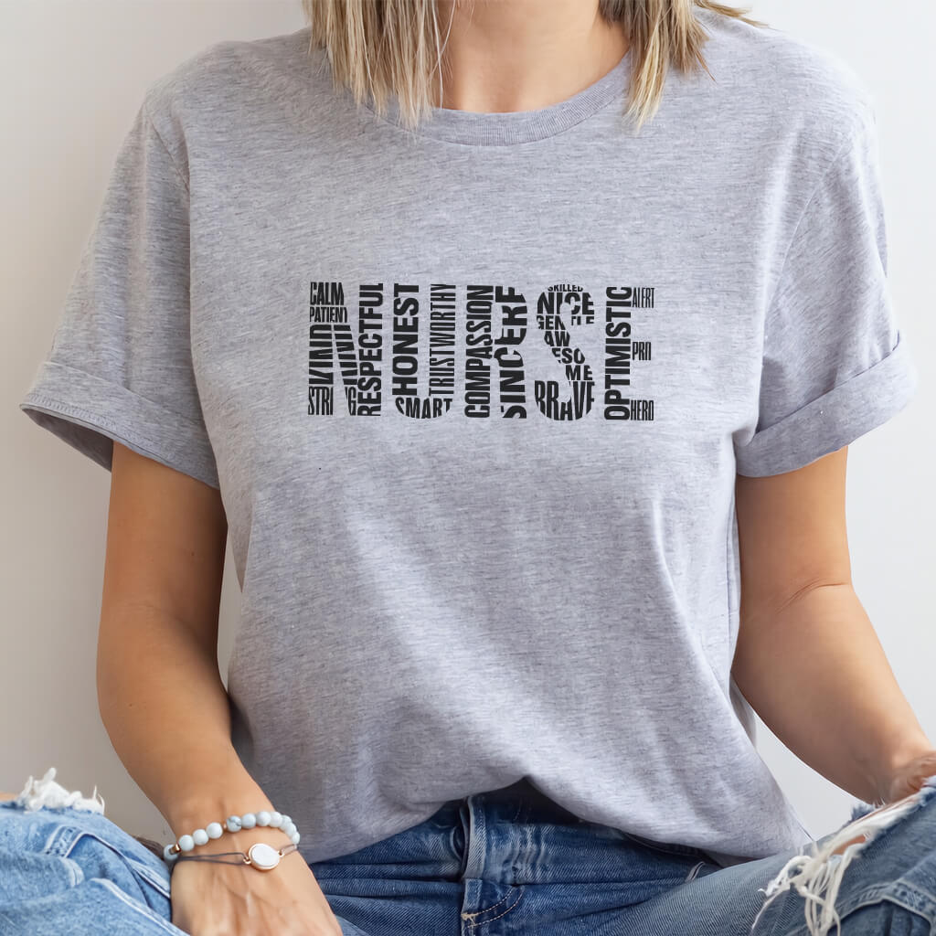 Nurse Typography T-shirt