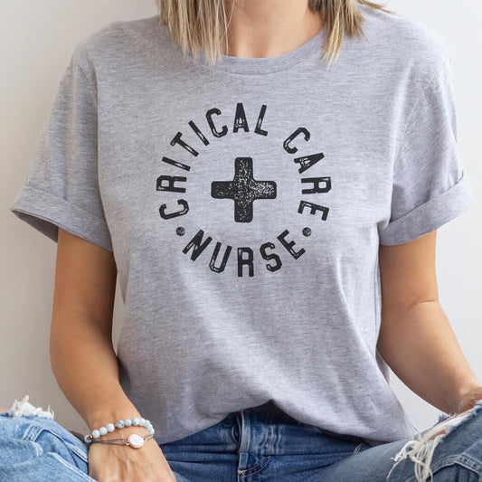 Critical Care Nurse Retro T-shirt