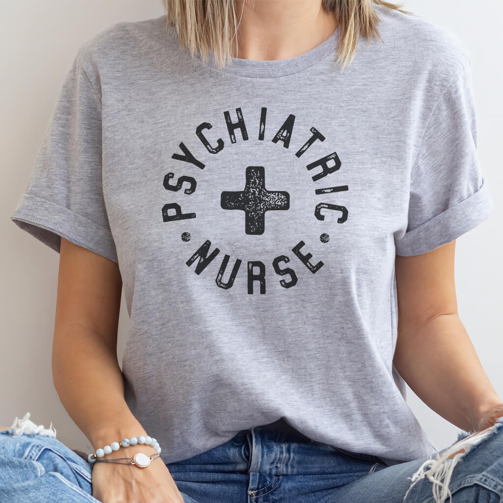Psychiatric Nurse Retro T-shirt