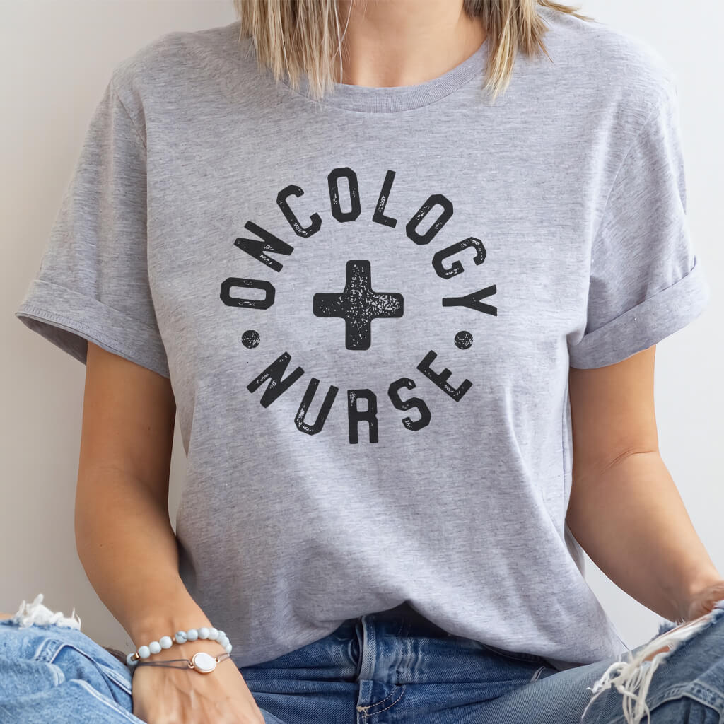 Oncology Nurse Retro T-shirt
