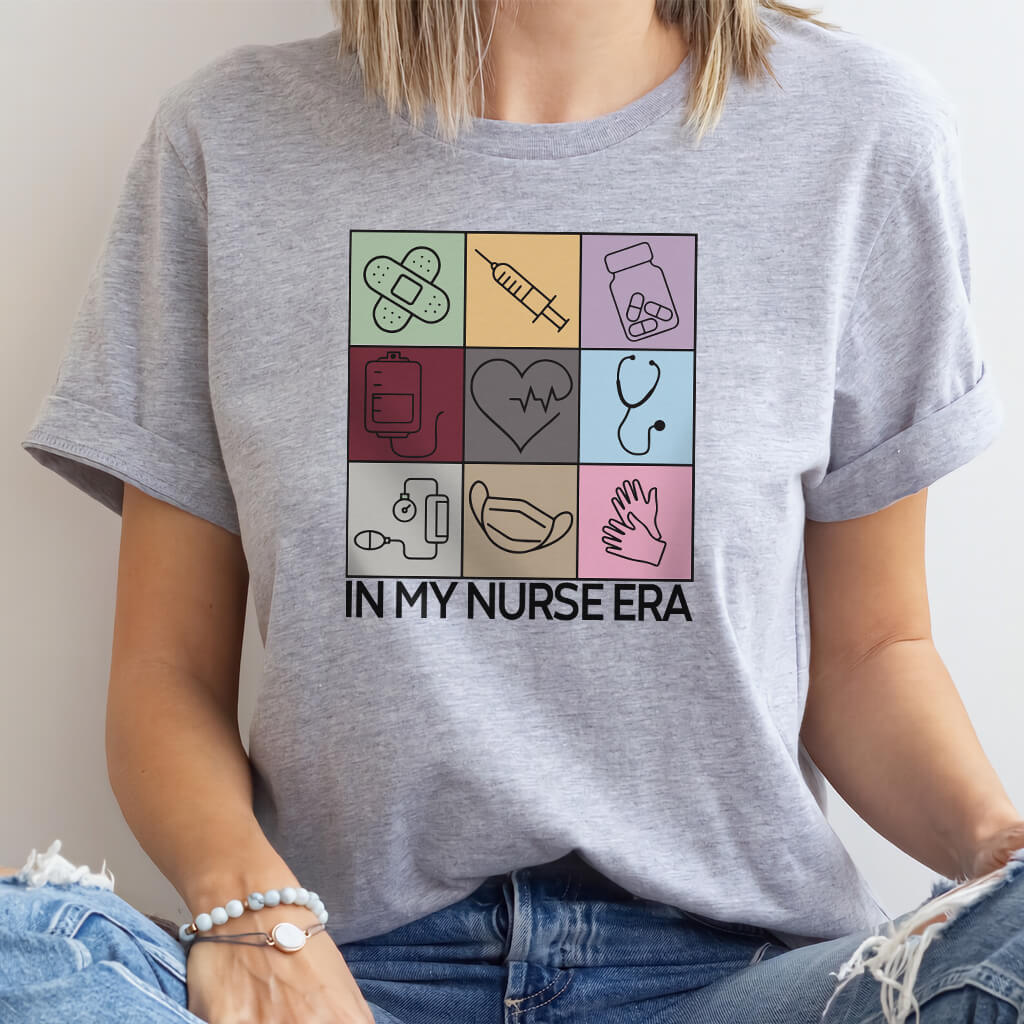 In my Nurse Era T-shirt - Retro Colors Tee