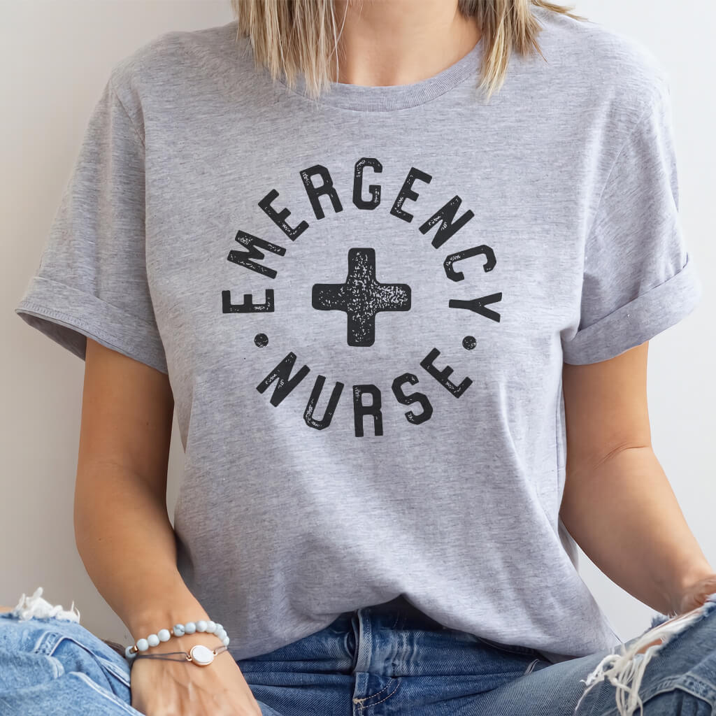 Emergency Nurse Retro T-shirt