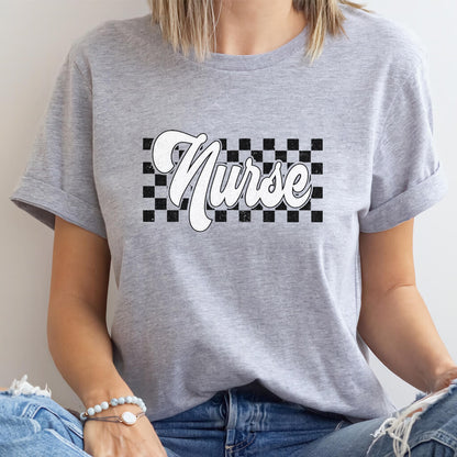 Retro Nurse Short Sleeve T-shirt - 80's Vibes Tee