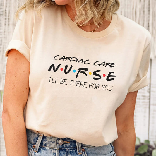 Cardiac Care Nurse T-shirt in Friends Theme