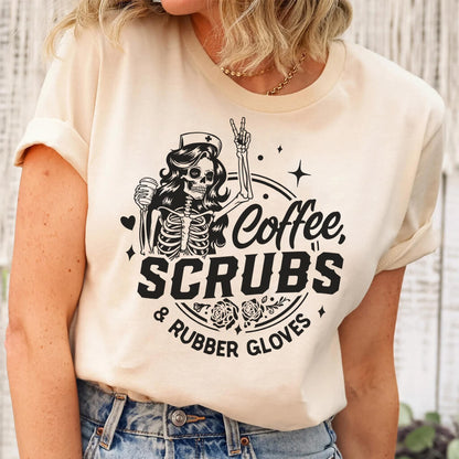 Coffee Scrubs and Rubber Gloves Tee