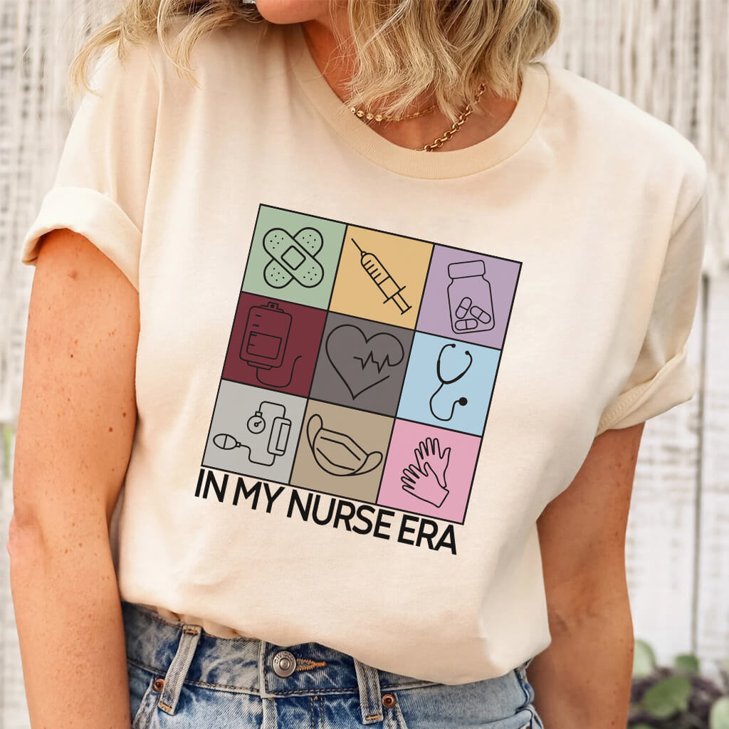 In my Nurse Era T-shirt - Retro Colors Tee