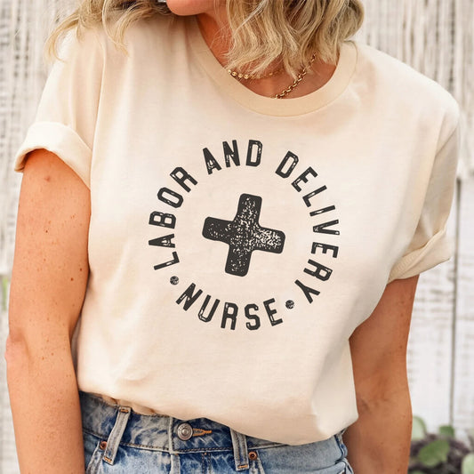 Labor and Delivery Nurse Retro T-shirt