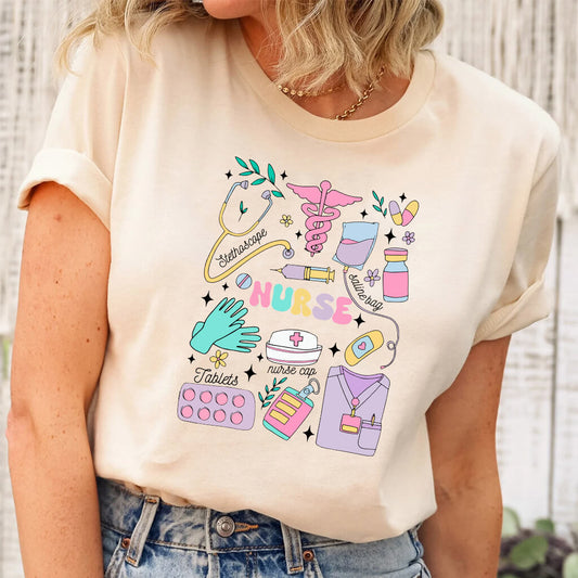 Nurse Objetcs Short Sleeve T-shirt