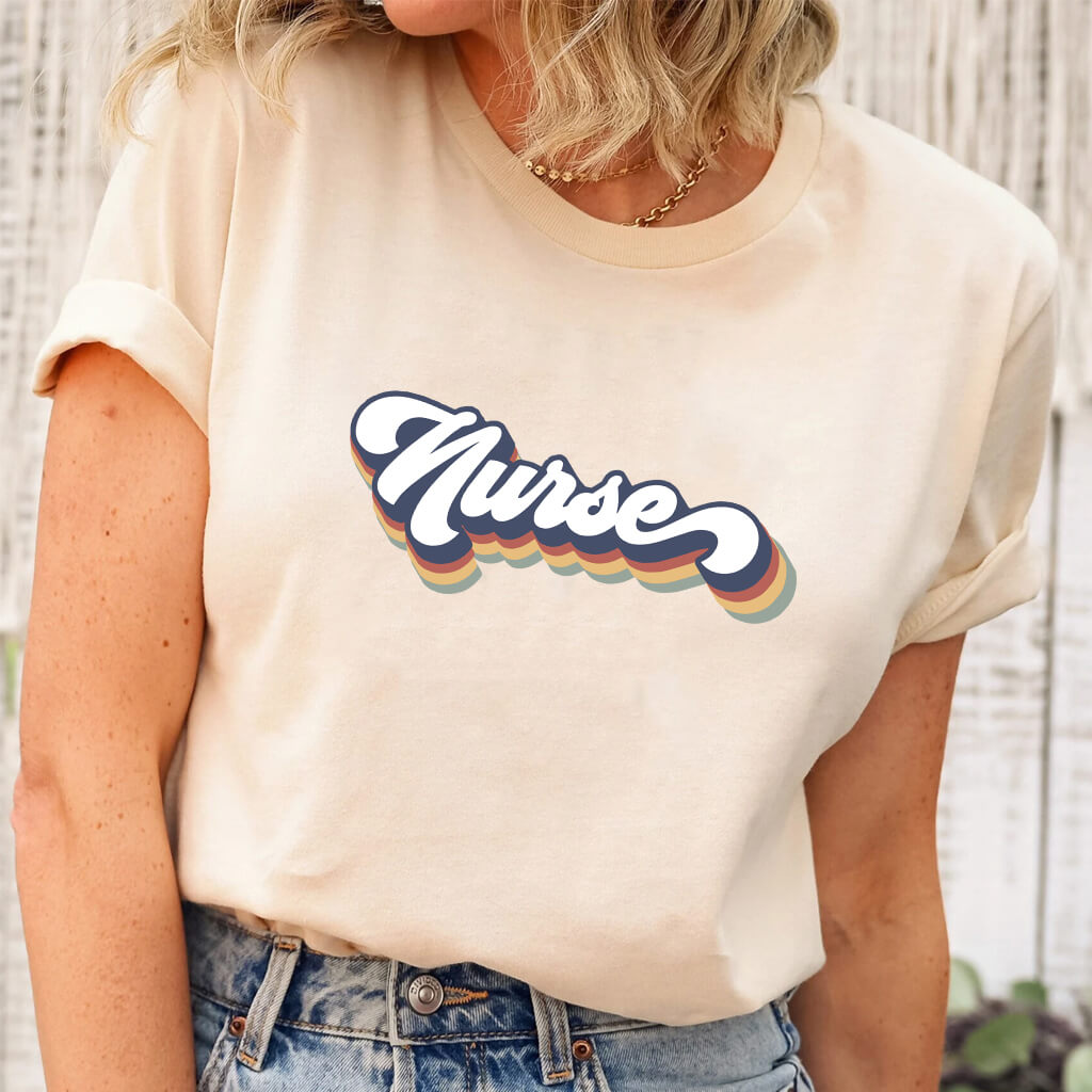 Retro Nurse Tee - Short Sleeve Shirt