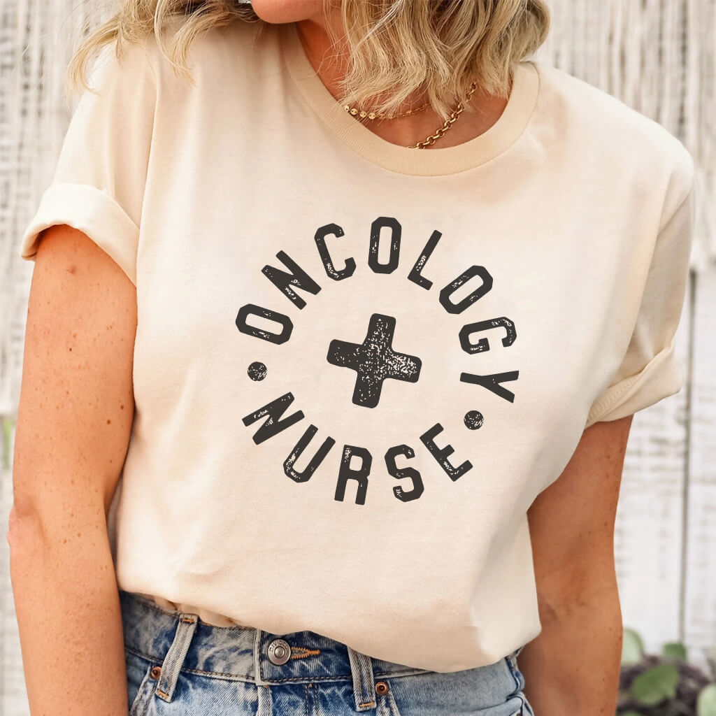 Oncology Nurse Retro T-shirt