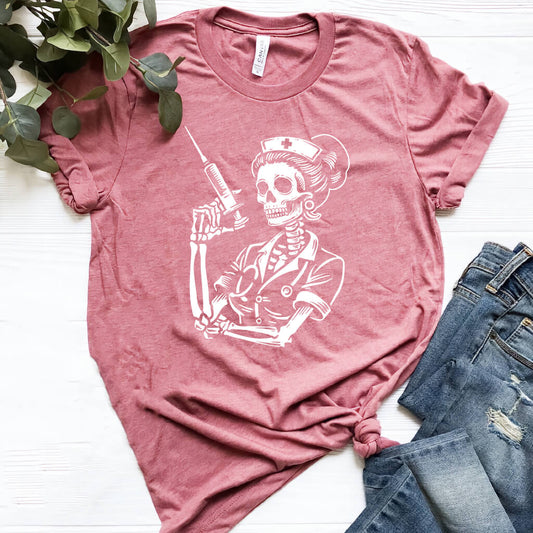 Nurse Skull T-shirt