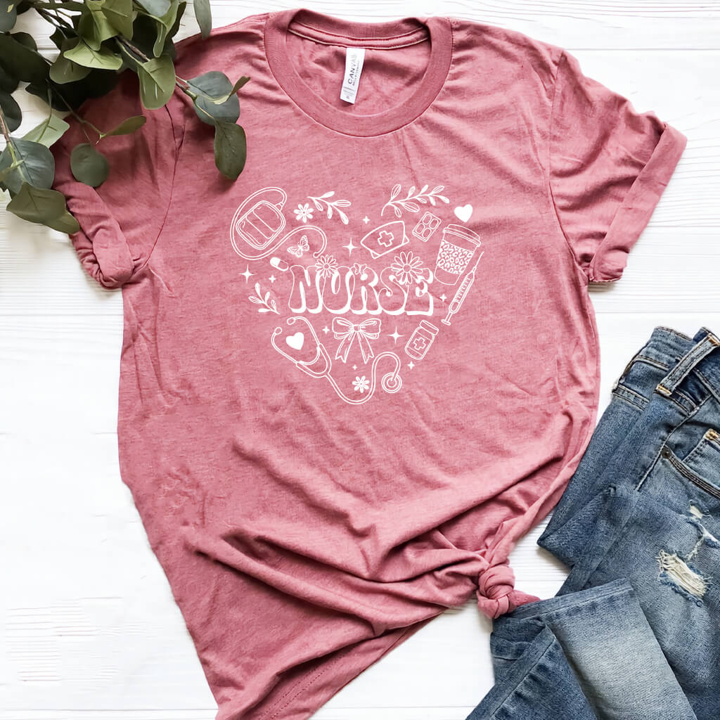 Nurse Heart Graphic Tee