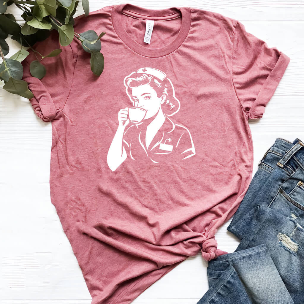 Nurse Loves Coffee Tee
