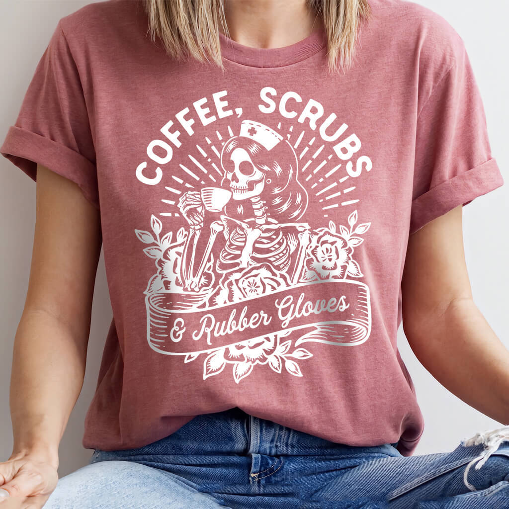 Funny Coffee Scrubs and Rubber Gloves Shirt