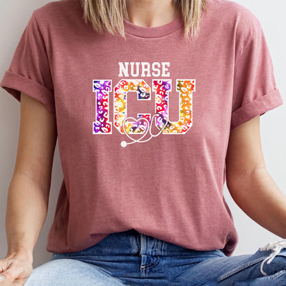 Tie Dye ICU Nurse Shirt - Intensive Care Unit Tee