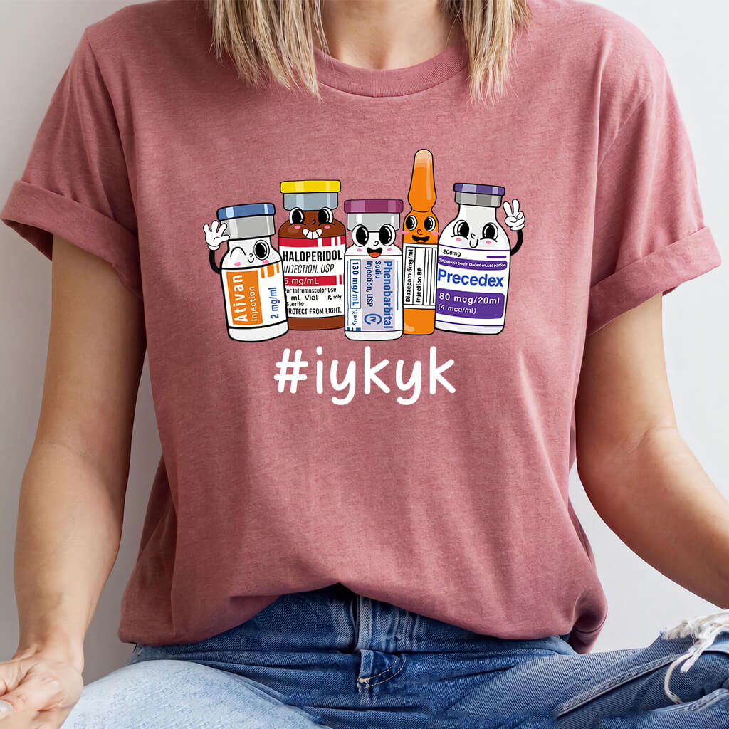 IYKYK Funny ICU Nurse T-shirt - Intensive Care Unit Tee