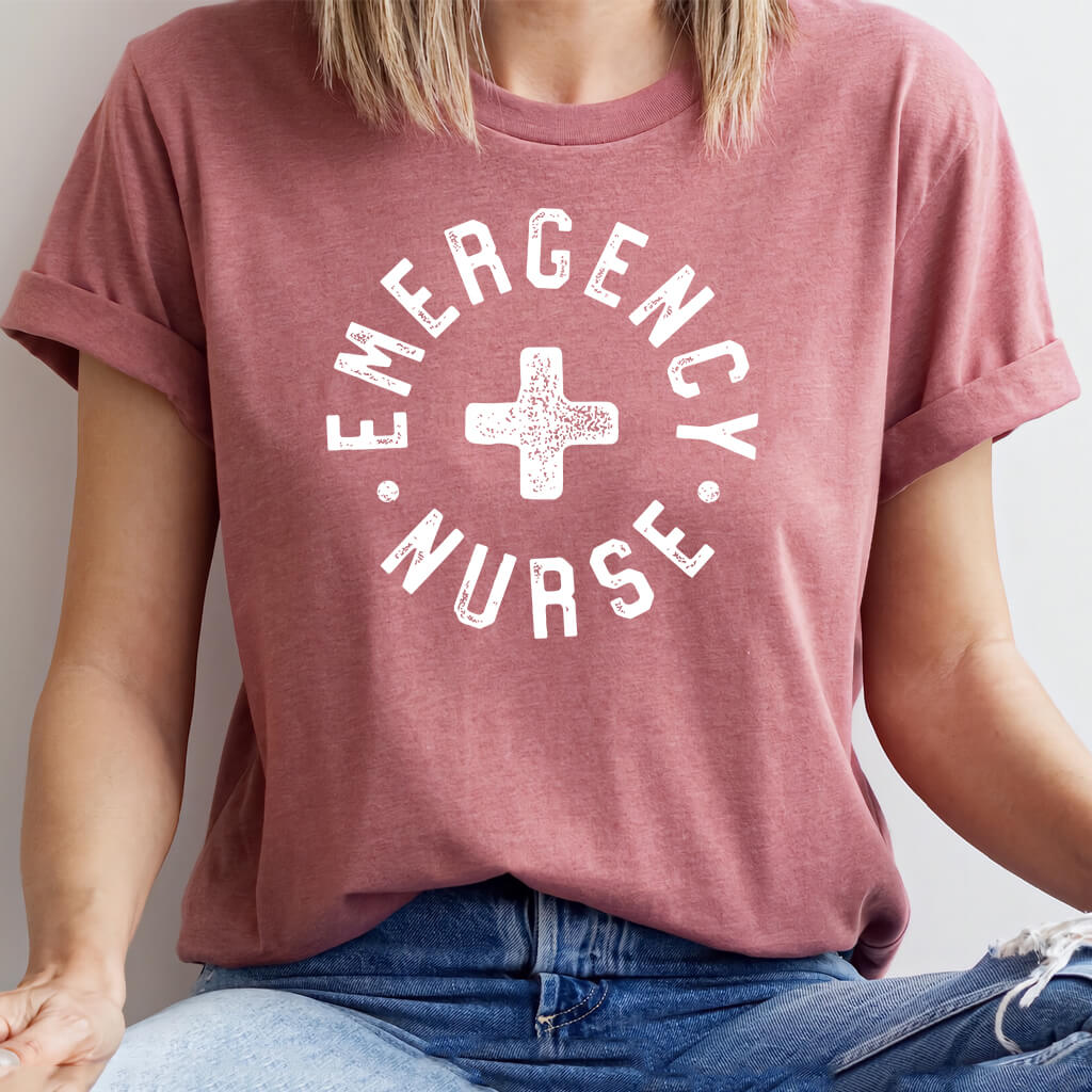 Emergency Nurse Retro T-shirt