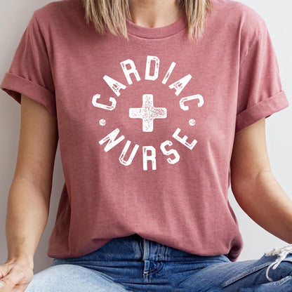 Cardiac Nurse T-shirt - Retro Design Crewneck Tee
