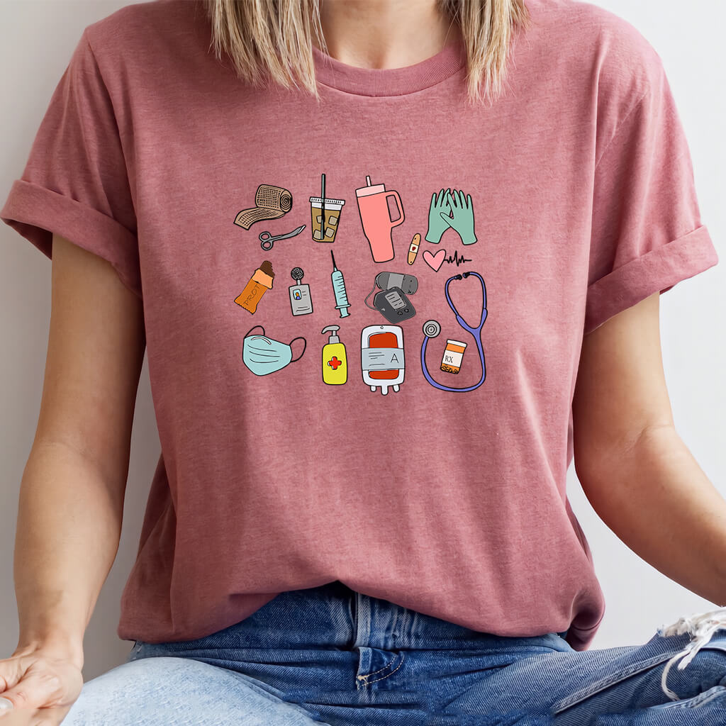 Funny Nurse Equipments T-shirt