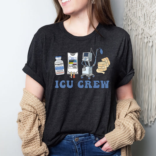 ICU Crew Nurse Tee - Intensive Care Unit T-shirt