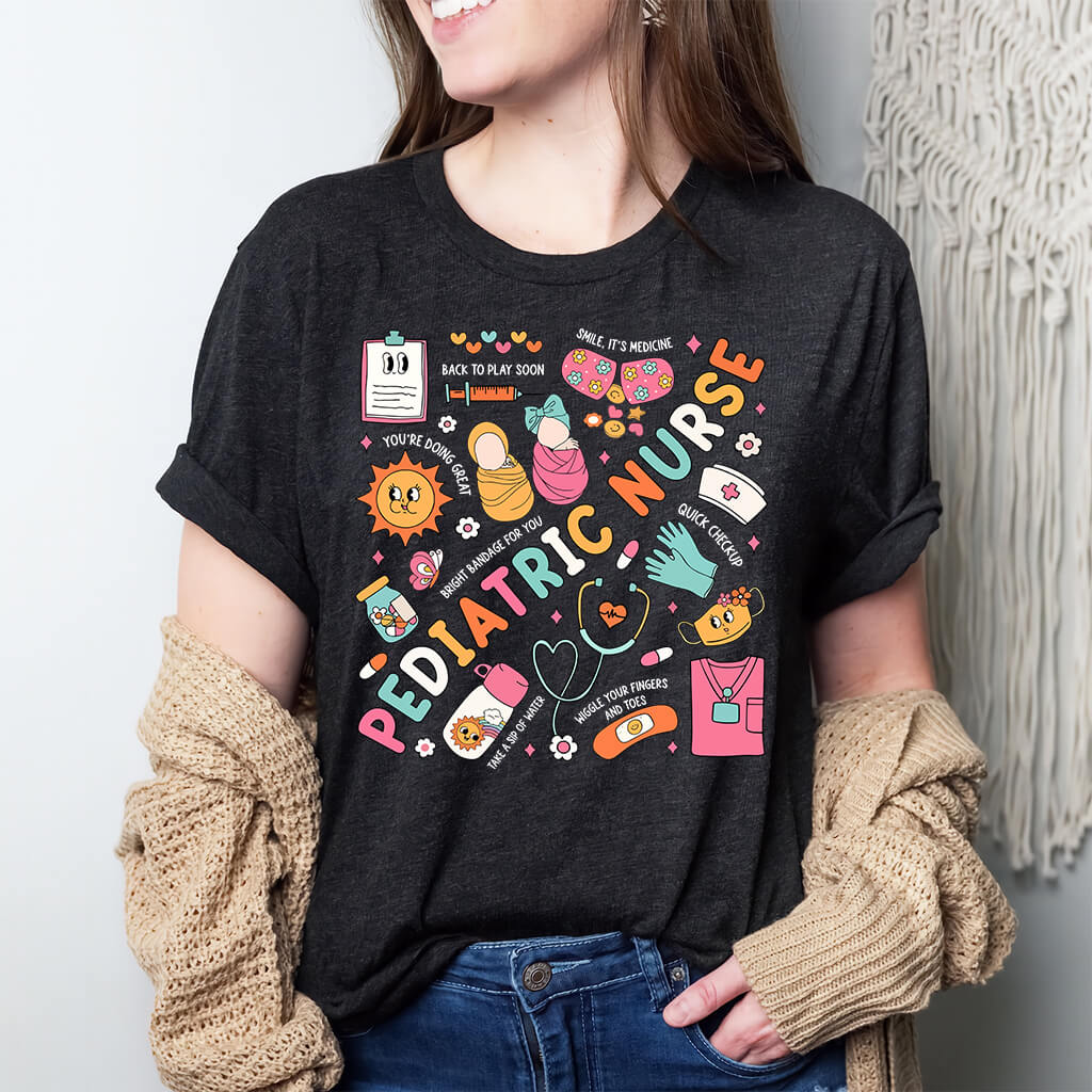 Cute Pediatric Nurse Objects Tee