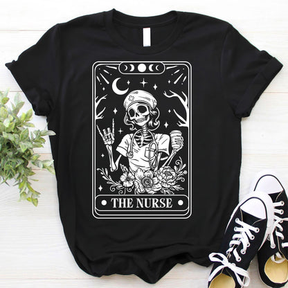 The Nurse Tarot Skeleton T-shirt