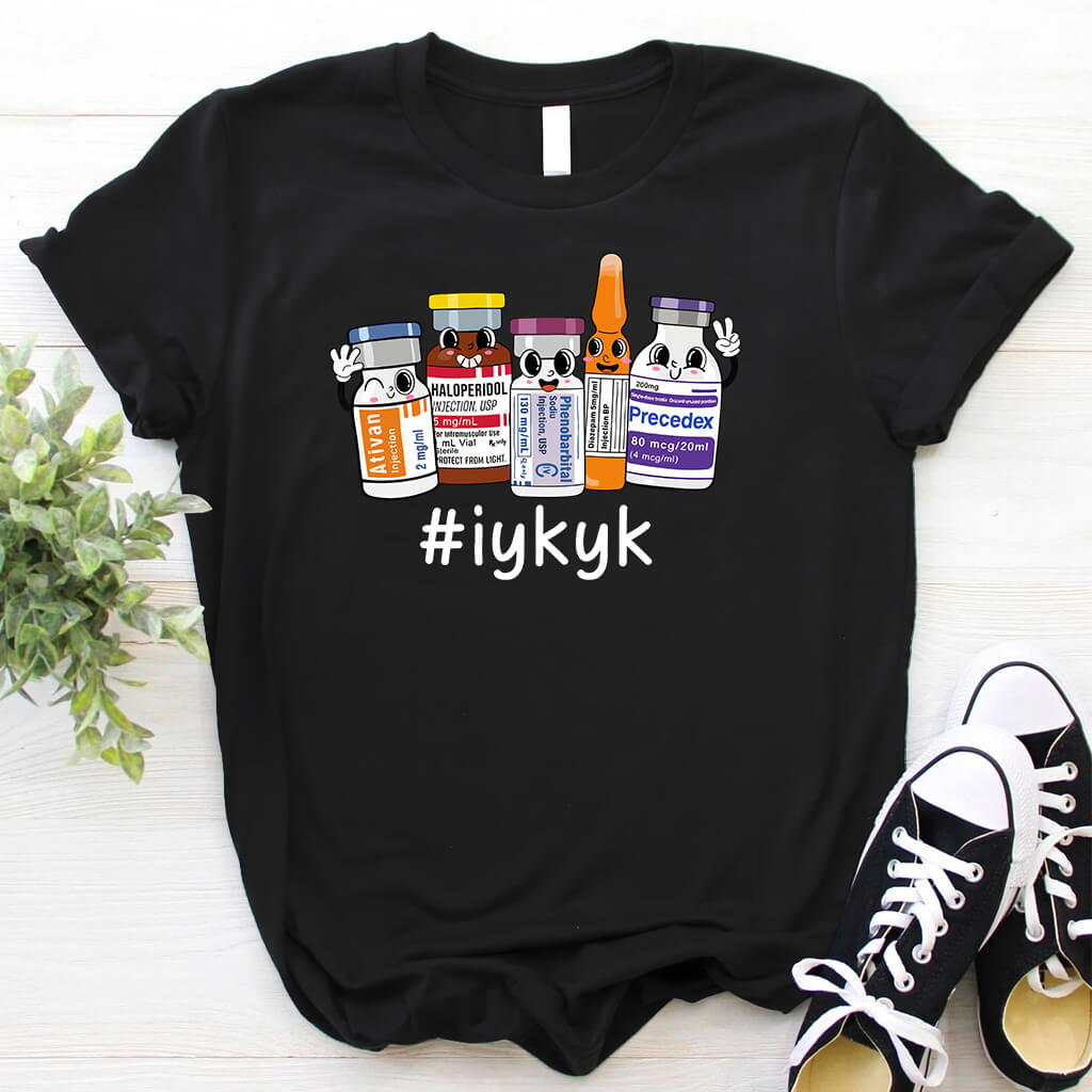 IYKYK Funny ICU Nurse T-shirt - Intensive Care Unit Tee