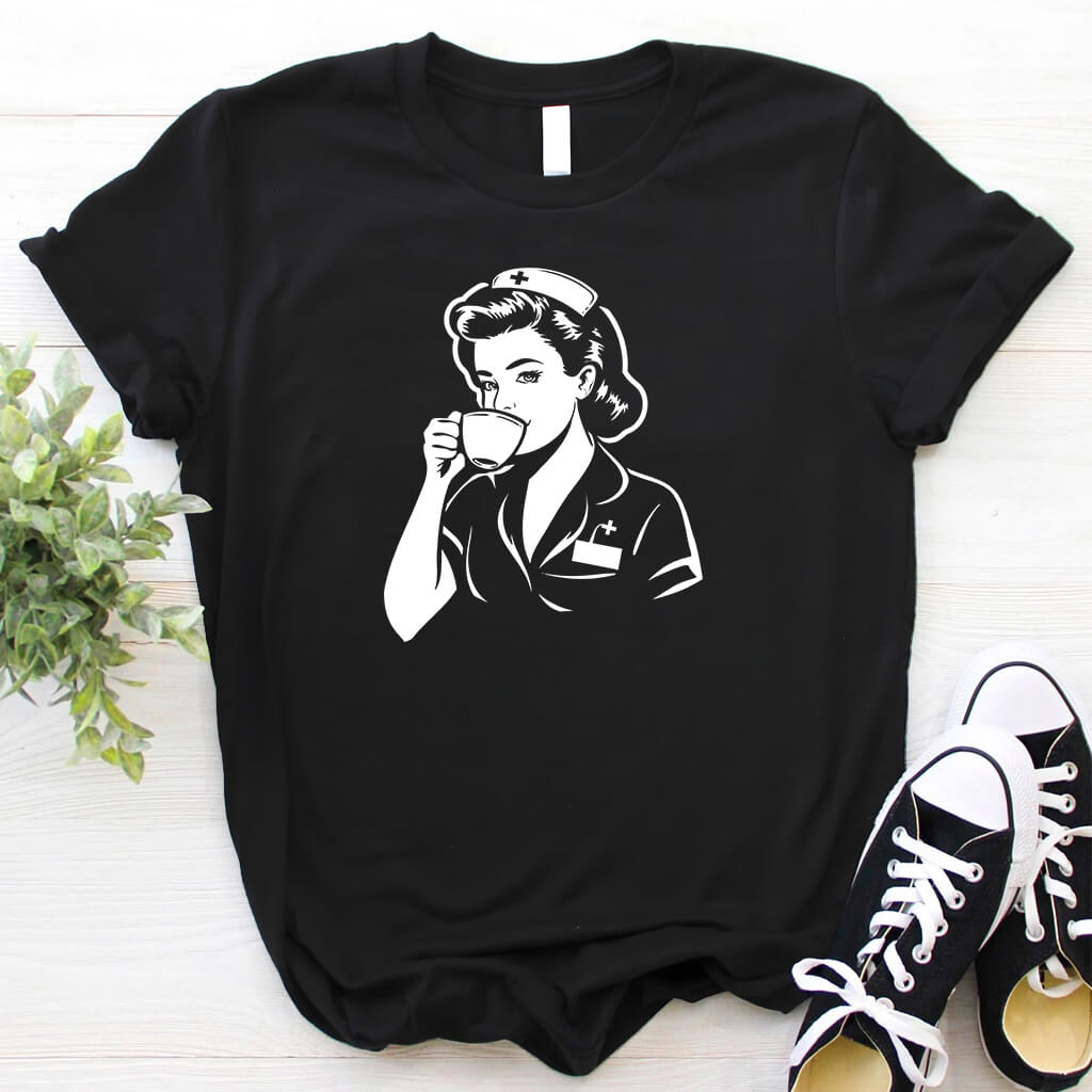 Nurse Loves Coffee Tee