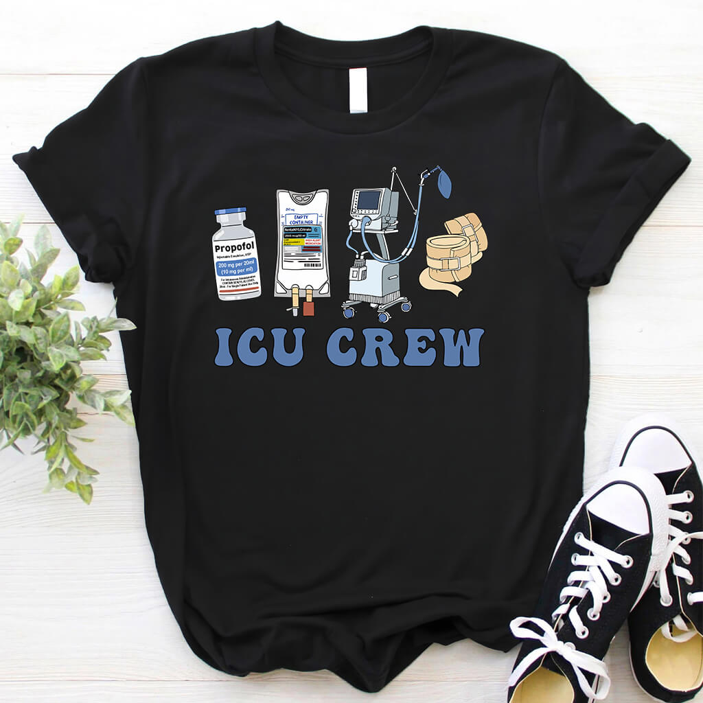 ICU Crew Nurse Tee - Intensive Care Unit T-shirt