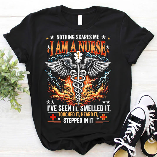 Nothing Scares me i'm a Nurse T-shirt