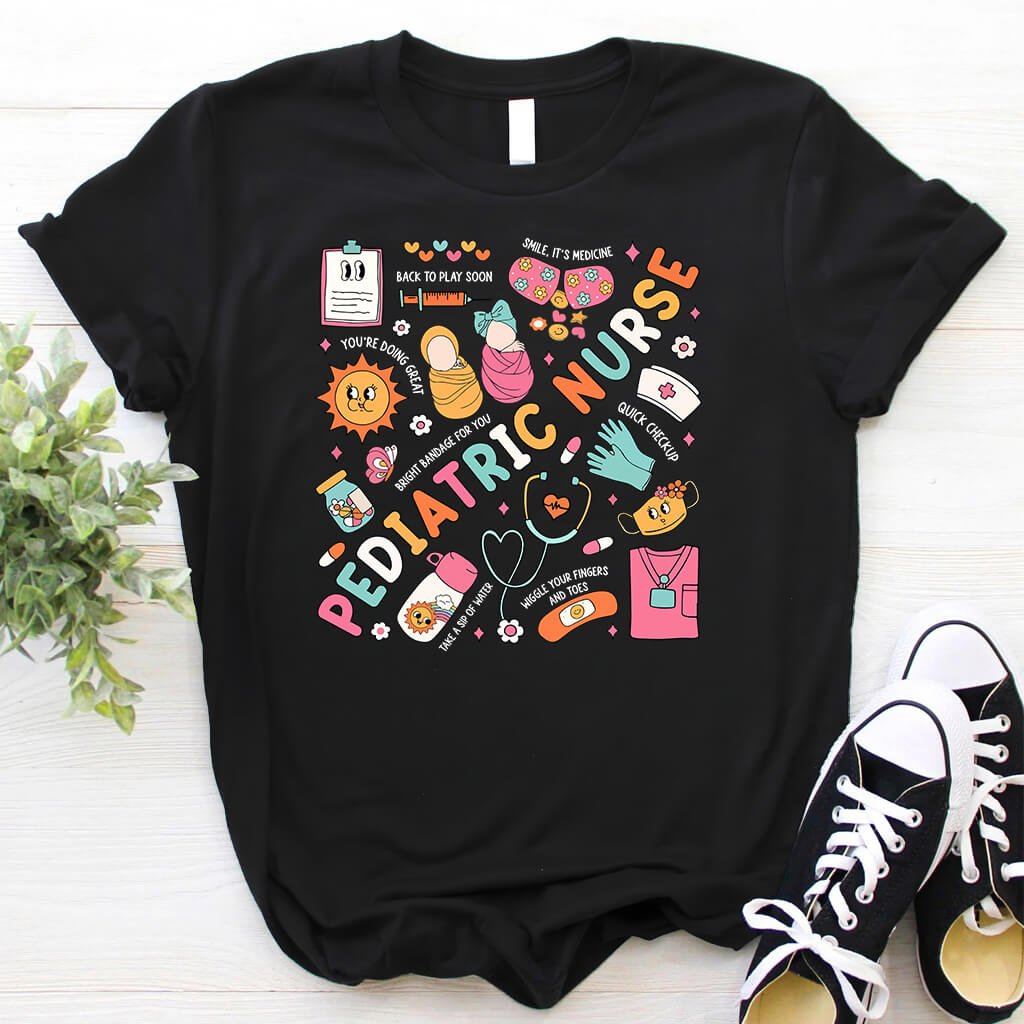 Cute Pediatric Nurse Objects Tee