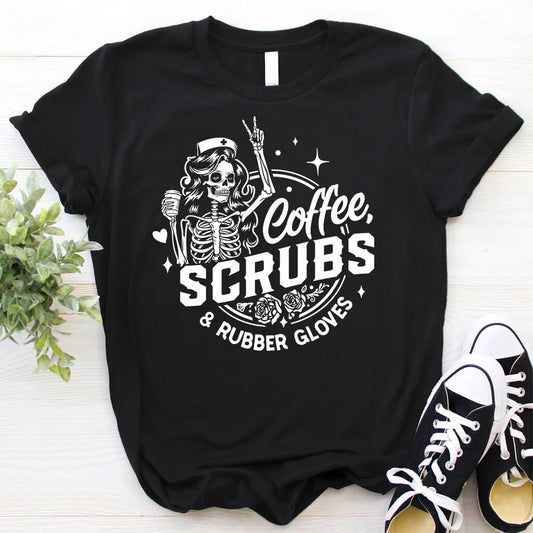 Coffee Scrubs and Rubber Gloves Tee