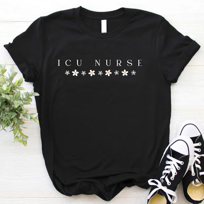 ICU Nurse Flowers Tee | Intensive Care Unit