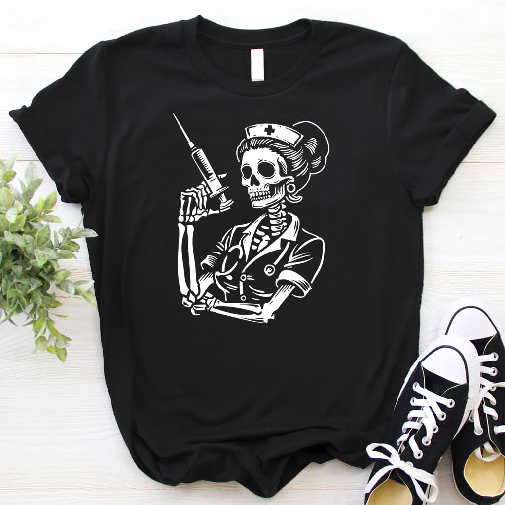 Nurse Skull T-shirt