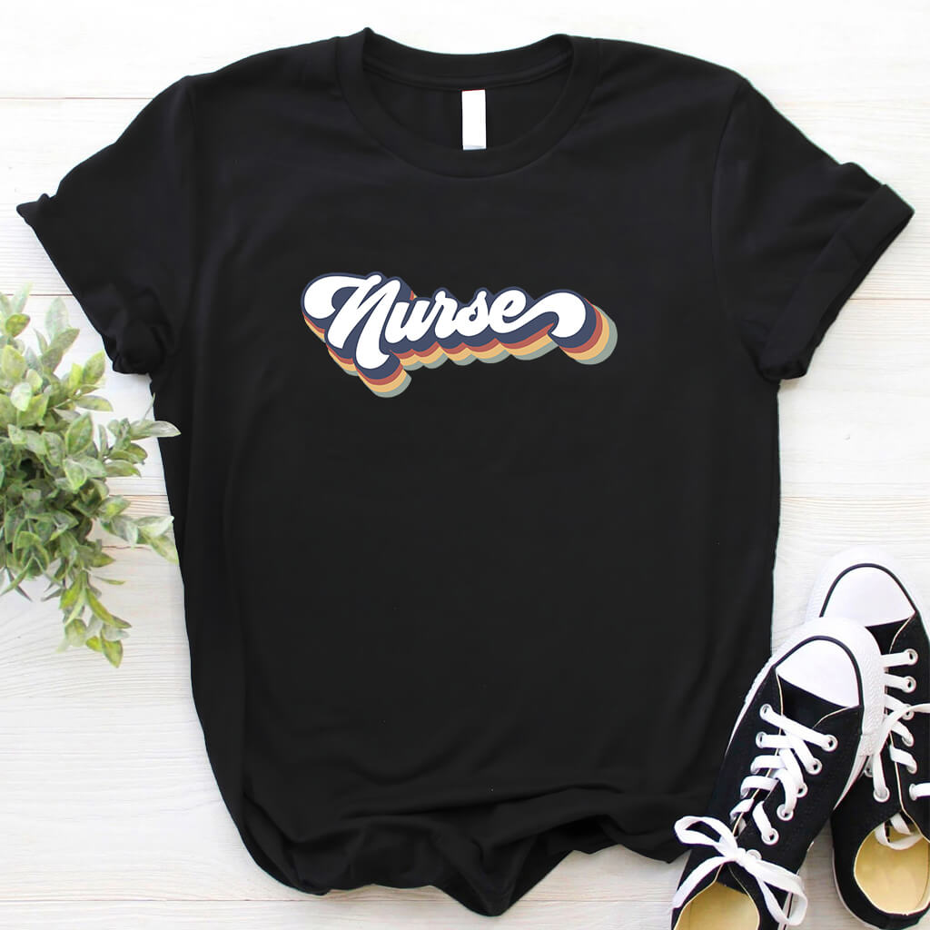 Retro Nurse Tee - Short Sleeve Shirt